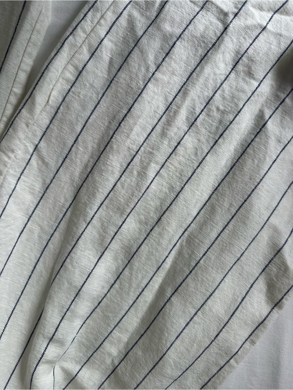 Gap Pleated Wide-Leg Striped Linen-Blend Pants-White & blue stripe. Size 2. NWT - Picture 9 of 9